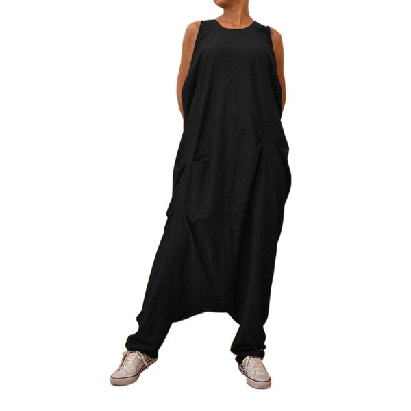 women's jumpsuits & rompers 2022 women summer drop crotch harem sleeveless loose solid overalls female robe suspenders casual pants p4m, Black;white
women's jumpsuits & rompers 2022 women summer drop crotch harem sleeveless loose solid overalls female robe suspenders casual pants p4m, Black;white