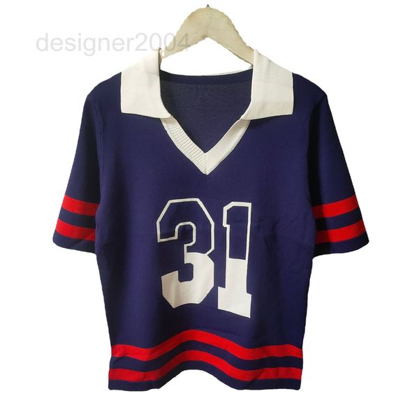 women's sweaters designer college style 2022 early autumn women's new lapel number 31 short sleeve slim fit pullover sweater m259, White;black
women's sweaters designer college style 2022 early autumn women's new lapel number 31 short sleeve slim fit pullover sweater m259, White;black