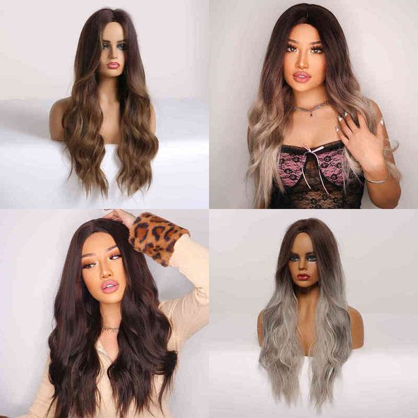 wig female black brown gradually changing color long curl wig middle sub micro natural lady 220527
wig female black brown gradually changing color long curl wig middle sub micro natural lady 220527