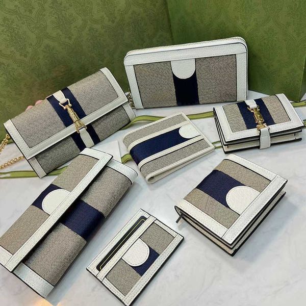 deisgner wallet women men card holder 100 real leather ophidia key case ophidia purse bag with box