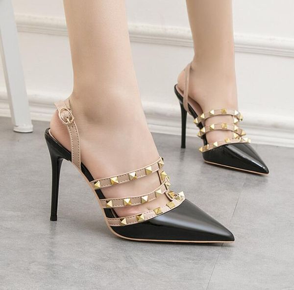 women shoes 10cm pumps pointed roman high heels sandals stiletto back empty 
women shoes 10cm pumps pointed roman high heels sandals stiletto back empty