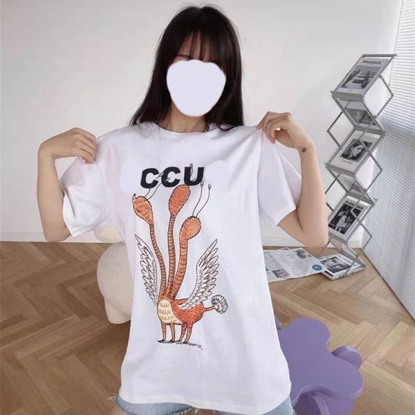 2022 factory wholesale new high version spring and summer fashion three head bird reverse printing letters age reduction lovely leisure wome, White
2022 factory wholesale new high version spring and summer fashion three head bird reverse printing letters age reduction lovely leisure wome, White