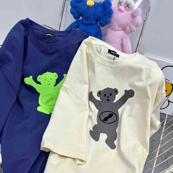 brand designer men's and women's t-shirt welldone track bear korean version high street loose summer casual men couple short sleev, White
brand designer men's and women's t-shirt welldone track bear korean version high street loose summer casual men couple short sleev, White