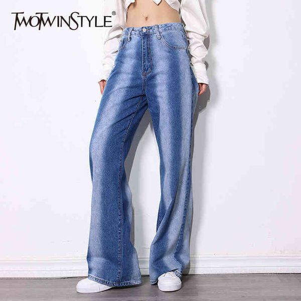 casual loose denim trousers for women high waist hit color straight full length jeans female clothing fashion 210423, Blue
casual loose denim trousers for women high waist hit color straight full length jeans female clothing fashion 210423, Blue