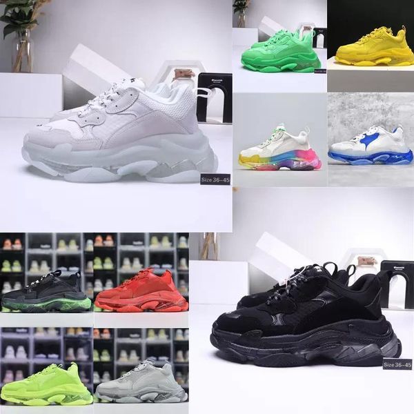 triple s mens womens casual shoes platform sneakers colorful low make old combination, Black
triple s mens womens casual shoes platform sneakers colorful low make old combination, Black