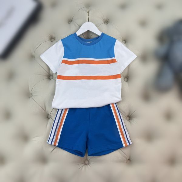 designer lux 2022ss summer new clothing sets g retro chic navy blue children's suit t-shirt of pure cotton blue shorts ribbon splicing, White
designer lux 2022ss summer new clothing sets g retro chic navy blue children's suit t-shirt of pure cotton blue shorts ribbon splicing, White