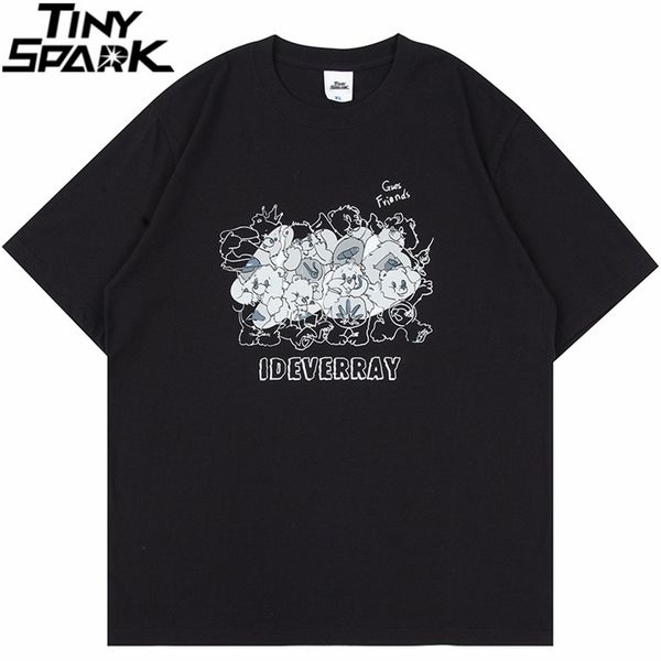 men hip hop t shirt streetwear harajuku bear family printed tshirt summer short sleeve cotton loose tshirt black white 220608, White;black
men hip hop t shirt streetwear harajuku bear family printed tshirt summer short sleeve cotton loose tshirt black white 220608, White;black