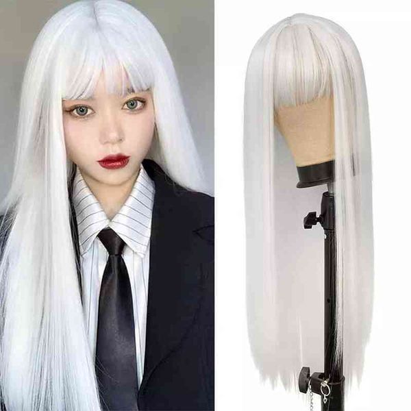 nxy wigs fgy white ladies long straight hair with bangs cosplay 28 inch pure anime lolita heat resistant fiber synthetic 220528, Black;brown
nxy wigs fgy white ladies long straight hair with bangs cosplay 28 inch pure anime lolita heat resistant fiber synthetic 220528, Black;brown