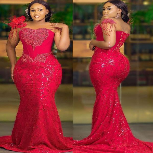 2022 plus size arabic aso ebi red mermaid sparkly prom dresses lace beaded evening formal party second reception birthday engagement gowns d, Black
2022 plus size arabic aso ebi red mermaid sparkly prom dresses lace beaded evening formal party second reception birthday engagement gowns d, Black