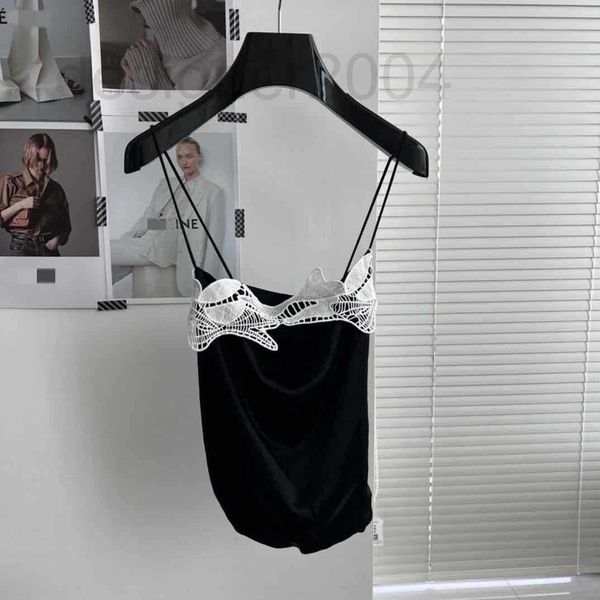 women's t-shirt designer 2022 spring summer butterfly flower black and white lace acetic acid fabric suspender vest ygo4
women's t-shirt designer 2022 spring summer butterfly flower black and white lace acetic acid fabric suspender vest ygo4