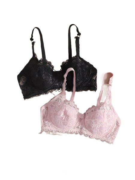 2pack floral lace bra n1f1#, Black;red
2pack floral lace bra n1f1#, Black;red