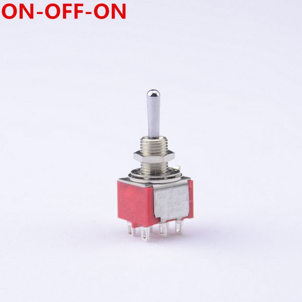 1 piece on-off-on 3-way dpdt mini toggle switch for electric guitar or bass 
1 piece on-off-on 3-way dpdt mini toggle switch for electric guitar or bass