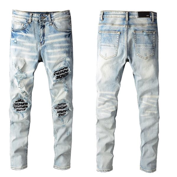 designers men jeans clothing men's distressed ripped skinny jeans mens jeans slim motorcycle mens vintage denim pants, Blue
designers men jeans clothing men's distressed ripped skinny jeans mens jeans slim motorcycle mens vintage denim pants, Blue