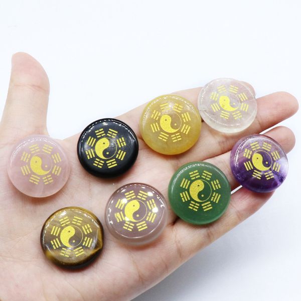 chakra gemstone round disc with gold eight diagrams taiji hand made craved palm worry thumb stone therapy geometry healing coin reiki donut, Black
chakra gemstone round disc with gold eight diagrams taiji hand made craved palm worry thumb stone therapy geometry healing coin reiki donut, Black