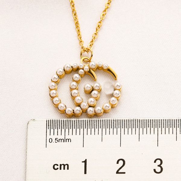 fading never 14k gold ggity plated luxury brand designer pendants necklaces stainless steel double letter choker pendant necklace chain jewe, Silver
fading never 14k gold ggity plated luxury brand designer pendants necklaces stainless steel double letter choker pendant necklace chain jewe, Silver