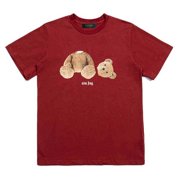 european and american trend men t shirt plamangels beheaded bear men's shirts 2022 summer tide loose short sleeve street fashion, White;black
european and american trend men t shirt plamangels beheaded bear men's shirts 2022 summer tide loose short sleeve street fashion, White;black