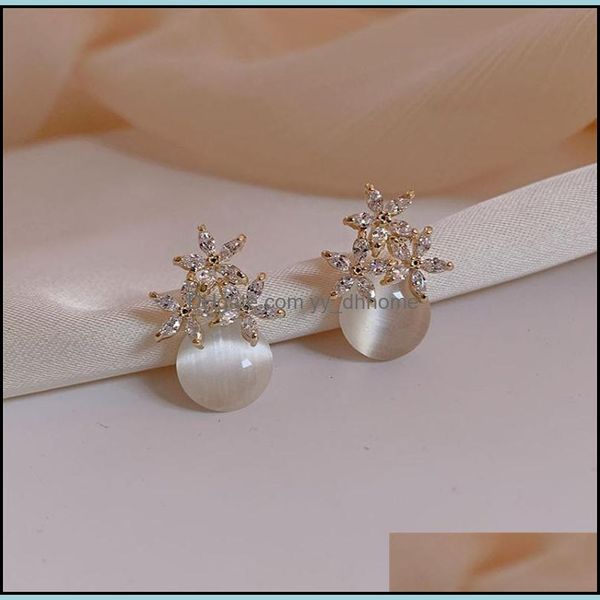 stud earrings jewelry zircon flower ear studs artificial cat eye stone alloy fashion women gold plated 3 08ll l2 drop delivery 2021 tavpk, Golden;silver
stud earrings jewelry zircon flower ear studs artificial cat eye stone alloy fashion women gold plated 3 08ll l2 drop delivery 2021 tavpk, Golden;silver