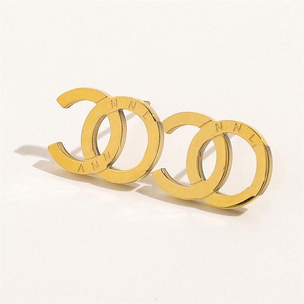 18k gold plated luxury brand designers letters ear stud stainless steel geometric famous women steel seal print earri294d, Golden;silver
18k gold plated luxury brand designers letters ear stud stainless steel geometric famous women steel seal print earri294d, Golden;silver