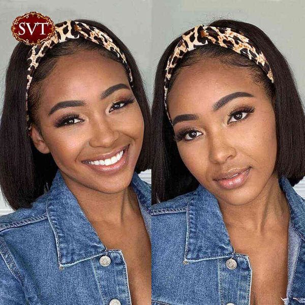 svt bob headband wig human hair wigs for black women glueless natural perurian straight short 220609, Black;brown
svt bob headband wig human hair wigs for black women glueless natural perurian straight short 220609, Black;brown