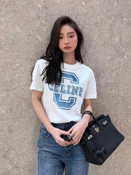 women's t-shirt designer ce family's new letter printed short sleeved t-shirt women's design sense of minority foreign style,, White
women's t-shirt designer ce family's new letter printed short sleeved t-shirt women's design sense of minority foreign style,, White