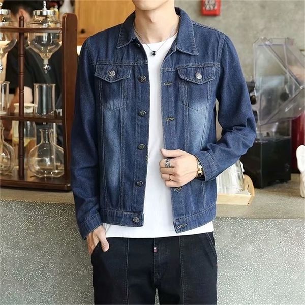 men s autumn winter denim jacket men s fashion casual slim denim jacket and coats solid color cowboy jackets lj201013, Black;brown
men s autumn winter denim jacket men s fashion casual slim denim jacket and coats solid color cowboy jackets lj201013, Black;brown