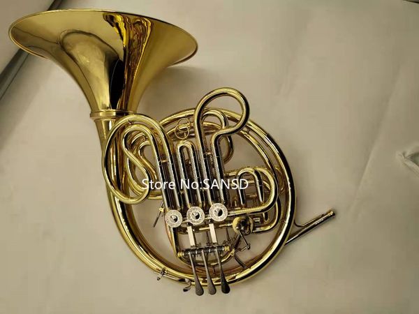 popular split french horn 4 keys bb/f brass plated professional musical instrument with case
popular split french horn 4 keys bb/f brass plated professional musical instrument with case