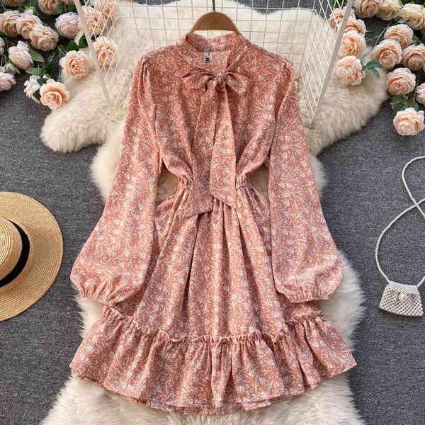 casual dresses sweet bow neck slim fit short floral dress women's 2022 spring age reducing bubble sleeve bottomed skirt 8p2e, Black;gray
casual dresses sweet bow neck slim fit short floral dress women's 2022 spring age reducing bubble sleeve bottomed skirt 8p2e, Black;gray
