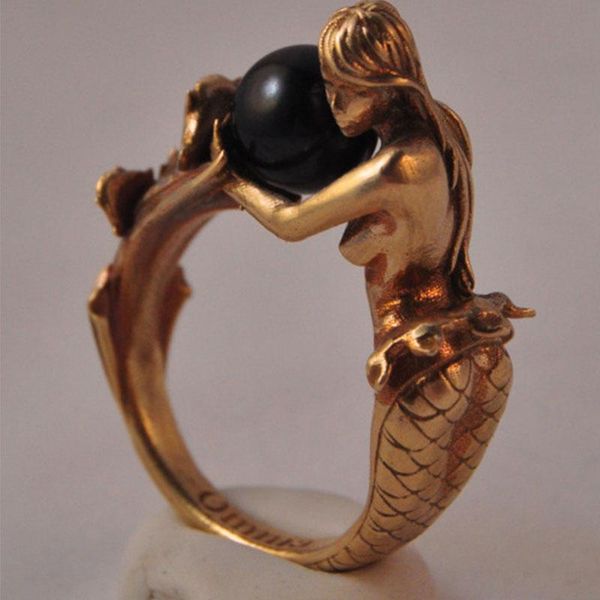 wedding rings classial silver rose gold color mermaid holding black white cute artificial pearl finger for women fashion party jewelry, Slivery;golden
wedding rings classial silver rose gold color mermaid holding black white cute artificial pearl finger for women fashion party jewelry, Slivery;golden