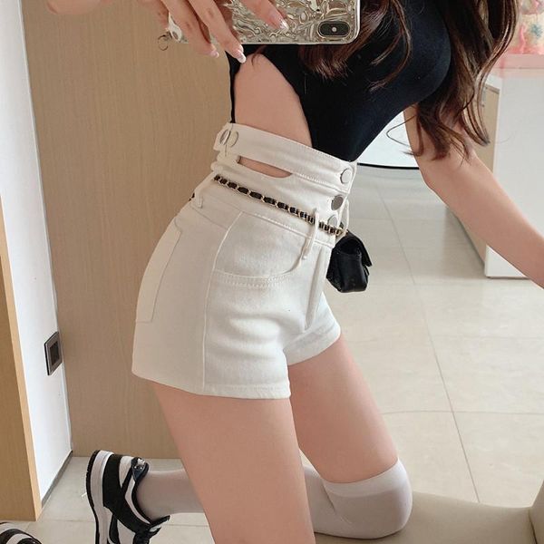 high waist hollow out shorts for women summer black solid breasted short pants casual bottoms female loose 0118, White;black
high waist hollow out shorts for women summer black solid breasted short pants casual bottoms female loose 0118, White;black