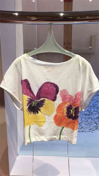 women's t-shirt simple and exquisite round neck short sleeve t-shirt niche summer elegant temperament sweet top, White
women's t-shirt simple and exquisite round neck short sleeve t-shirt niche summer elegant temperament sweet top, White