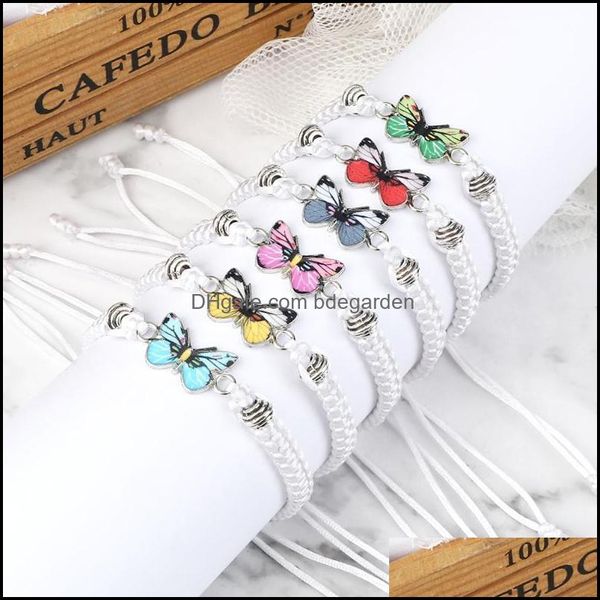 link chain bracelets jewelry link charm adjustable braided bracelet fashion women lovely butterfly pendant handmade whi dh6w7, Black
link chain bracelets jewelry link charm adjustable braided bracelet fashion women lovely butterfly pendant handmade whi dh6w7, Black