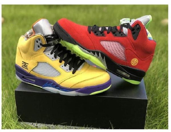 shoes 5 what the men basketball varsity maize court purple-ghost green-solar orange 5s outdoor sports sneakers cz5725-700, White;red
shoes 5 what the men basketball varsity maize court purple-ghost green-solar orange 5s outdoor sports sneakers cz5725-700, White;red