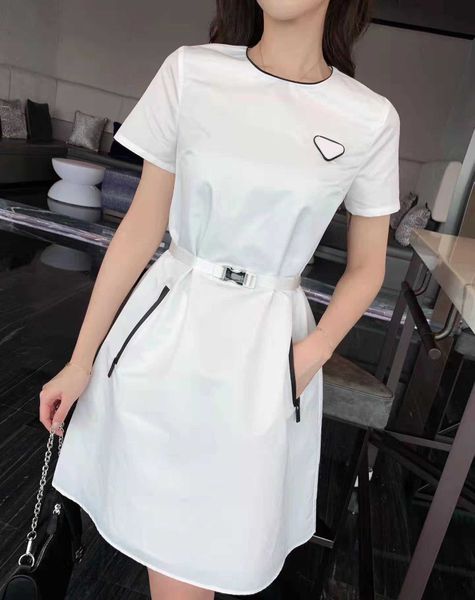 luxury p home dresses metal triangle badge ladies s-l, Black;gray
luxury p home dresses metal triangle badge ladies s-l, Black;gray