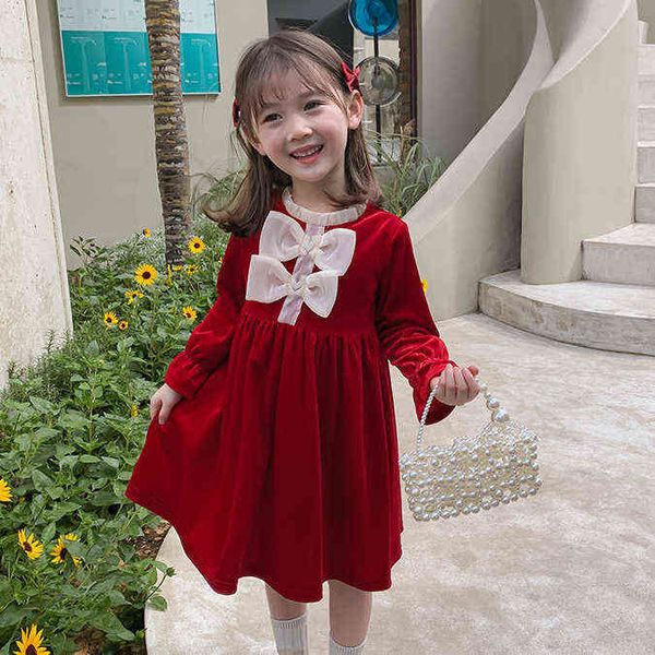 girls fashion dress long sleeve winter princess dress clothes children's south korea style dress for kids winter clothes l220715, Red;yellow
girls fashion dress long sleeve winter princess dress clothes children's south korea style dress for kids winter clothes l220715, Red;yellow