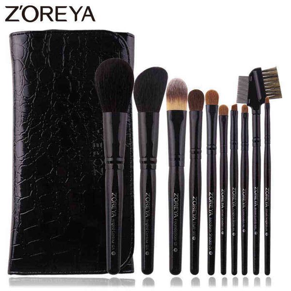 makeup tools zoreya 10pcs black luxury animal hair brushes set powder concealer eye shadow cosmetic professional natural220422
makeup tools zoreya 10pcs black luxury animal hair brushes set powder concealer eye shadow cosmetic professional natural220422