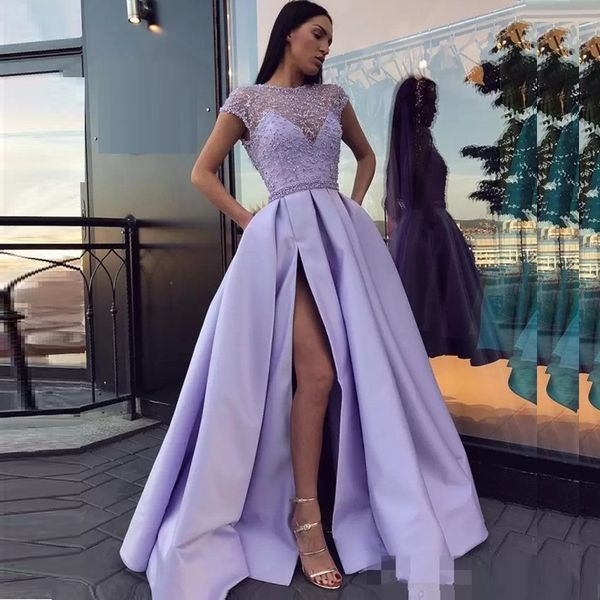lavender long prom dresses 2022 pearls sheer bateau neck cap sleeves evening gowns vestidos de fiesta floor length formal dress party wear, Black;red
lavender long prom dresses 2022 pearls sheer bateau neck cap sleeves evening gowns vestidos de fiesta floor length formal dress party wear, Black;red