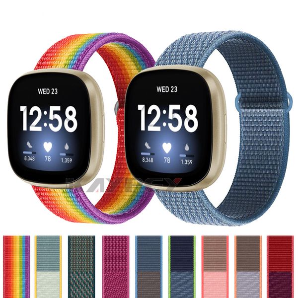 nylon loop woven strap for fitbit versa 3 band smart watch replacment watchband sport bracelet sense band
nylon loop woven strap for fitbit versa 3 band smart watch replacment watchband sport bracelet sense band