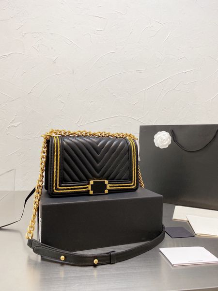 women's shoulder bag luxury tote purse handbag message bags cluth brand classic genuine leather crossbody flap gift box gold chain 26cm
women's shoulder bag luxury tote purse handbag message bags cluth brand classic genuine leather crossbody flap gift box gold chain 26cm