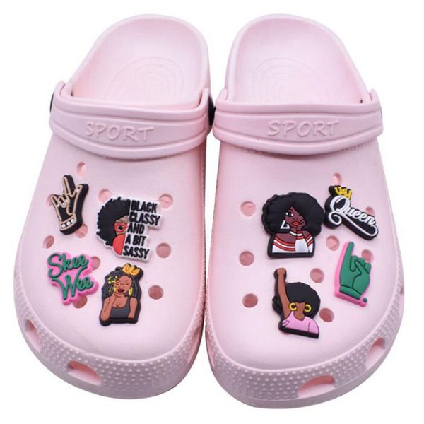 black cartoon pvc shoe accessories shoecharms buckle fit bracelet croc wristband decoration girl kids gift, Silver
black cartoon pvc shoe accessories shoecharms buckle fit bracelet croc wristband decoration girl kids gift, Silver