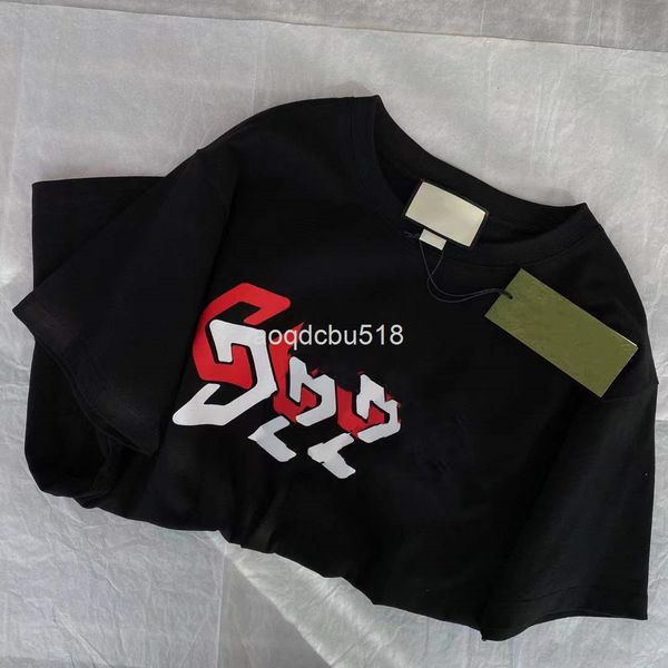 women's t-shirt 22s early spring gu wave color contrast letter printing leisure aging couple fashion round neck short sleeve t-shirt, White
women's t-shirt 22s early spring gu wave color contrast letter printing leisure aging couple fashion round neck short sleeve t-shirt, White