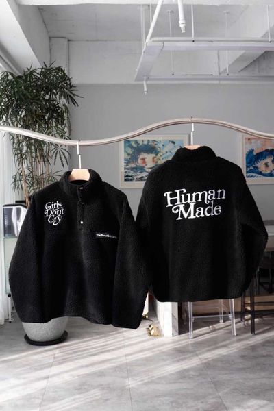 men's jackets human made girls don't cry lamb wool casual men's and women's jacket, Black;brown
men's jackets human made girls don't cry lamb wool casual men's and women's jacket, Black;brown