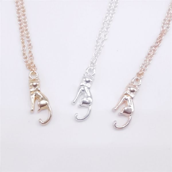 new fashion cat necklaces long tail cat pendant with bow explosive lovely gentleman style, Silver
new fashion cat necklaces long tail cat pendant with bow explosive lovely gentleman style, Silver
