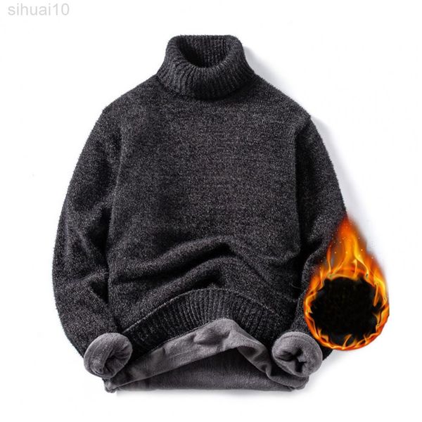 winter sweater solid color high collar plush knitted spring sweater for daily wear l220801, White;black
winter sweater solid color high collar plush knitted spring sweater for daily wear l220801, White;black