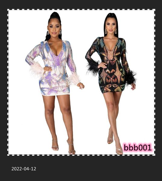women fashion printed feathers dress deep v-neck long sleeve nightclub sparkle sequins mini lovely girls, Black;gray
women fashion printed feathers dress deep v-neck long sleeve nightclub sparkle sequins mini lovely girls, Black;gray