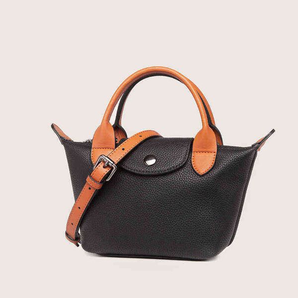 classic dumpling bag hand-held color matching cowhide bag new one shoulder real leather bag fashion versatile messenger 220614
classic dumpling bag hand-held color matching cowhide bag new one shoulder real leather bag fashion versatile messenger 220614