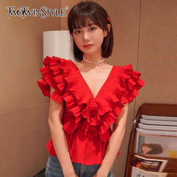 vintage patchwork ruffle shirt for women v neck short sleeve elegant blouse female fashion clothing style 210423, White
vintage patchwork ruffle shirt for women v neck short sleeve elegant blouse female fashion clothing style 210423, White