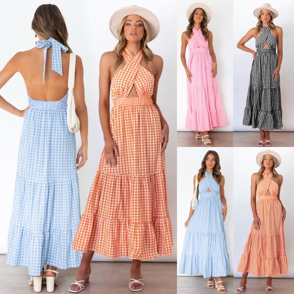 summer 2022 new backless waist trimming dress europe and america cross border temperament plaid dress large size womens, White;black
summer 2022 new backless waist trimming dress europe and america cross border temperament plaid dress large size womens, White;black
