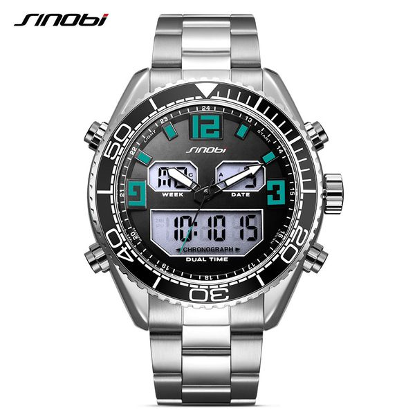 2022 sinobi men's watch waterproof electronic dual movement multifunctional electronic display business gift, Slivery;brown
2022 sinobi men's watch waterproof electronic dual movement multifunctional electronic display business gift, Slivery;brown