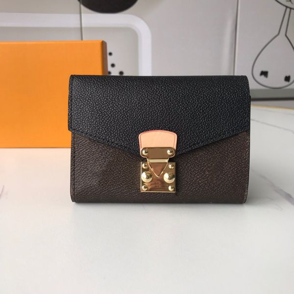 luxurys designers wallet woman fashion clutch purses monogrames s-lock pallas short wallet card holder purse with box dust bag
luxurys designers wallet woman fashion clutch purses monogrames s-lock pallas short wallet card holder purse with box dust bag