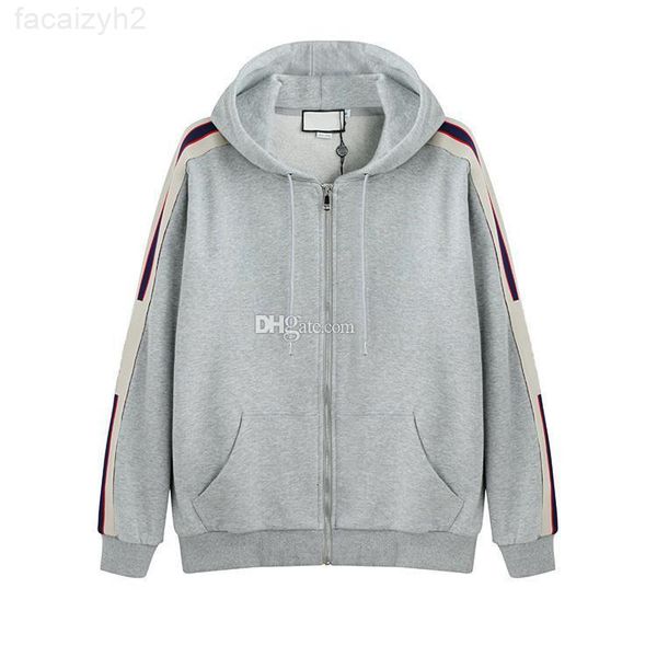 luxury gray italy designer fashion brand new hooded zip-up sweatshirt with stripe men's hoodies women sweatshirts man clothing, Black
luxury gray italy designer fashion brand new hooded zip-up sweatshirt with stripe men's hoodies women sweatshirts man clothing, Black